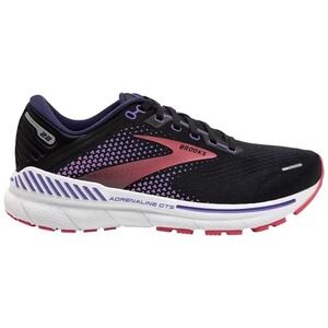 Brooks Adrenaline GTS 22 Running Shoes Womens 11.5 AA Narrow Black Purple Coral